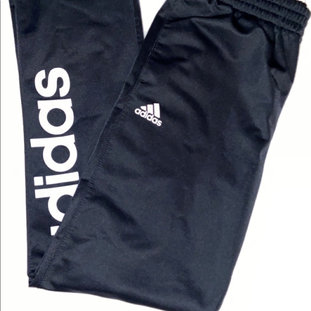 Black and white Adidas Sweatpants.